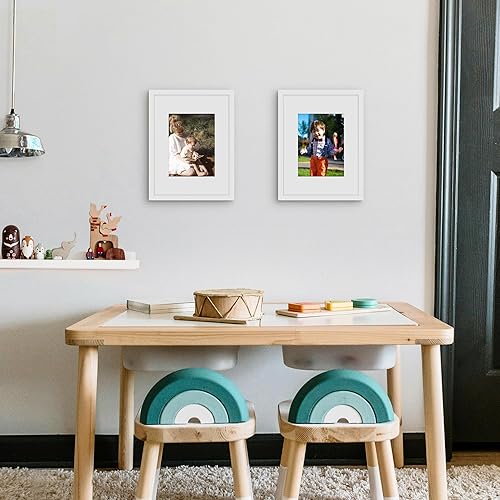 Miniatura 191 de Picrit - Juego de 12 portarretratos de 5 x 7 pulgadas para colgar en la pared o exhibir sobre una mesa, para fotos de 4 x 6 con paspartú o 5 x 7