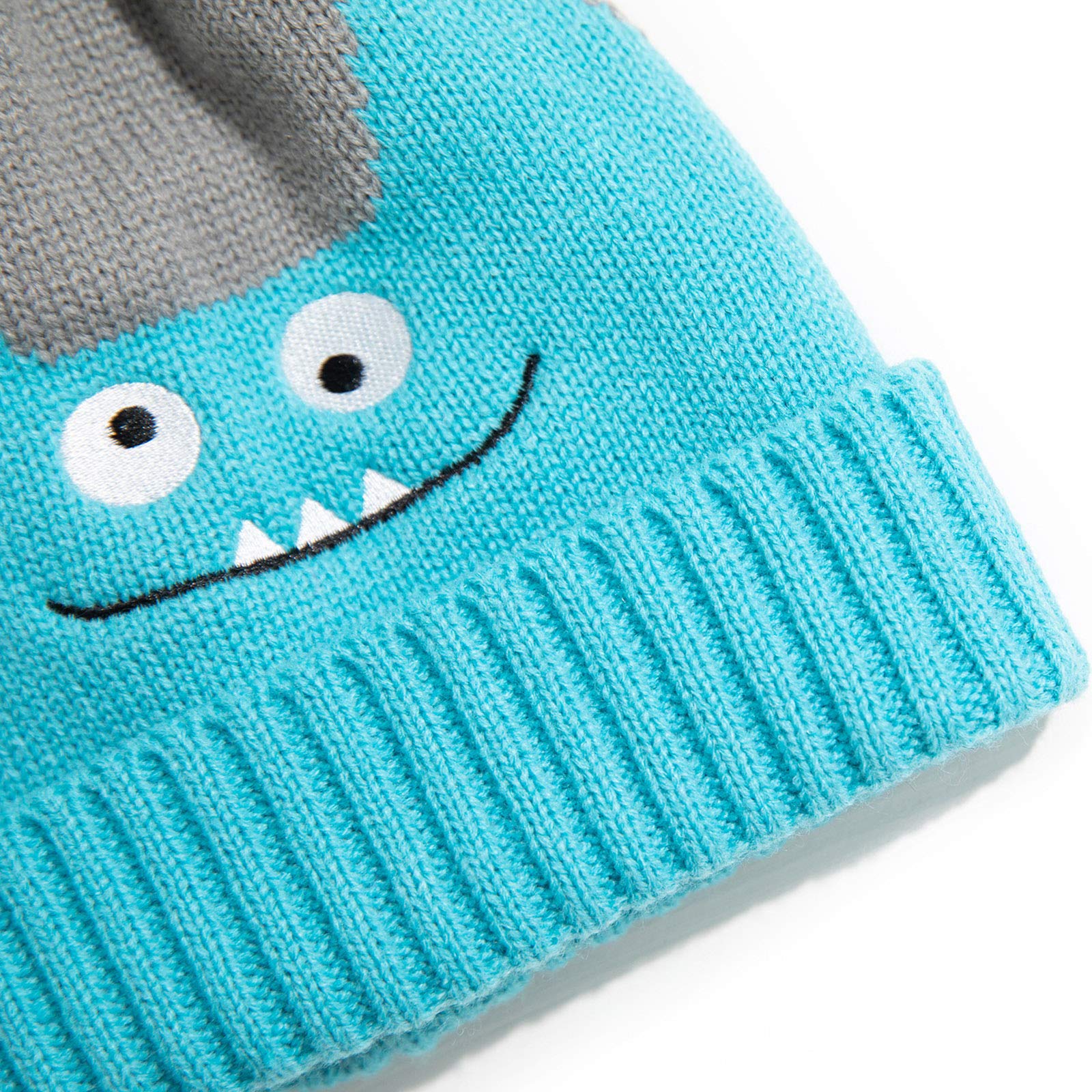 iFCOW Baby Strickmütze für Neugeborene Kleinkind Winter Warm Cartoon Mütze