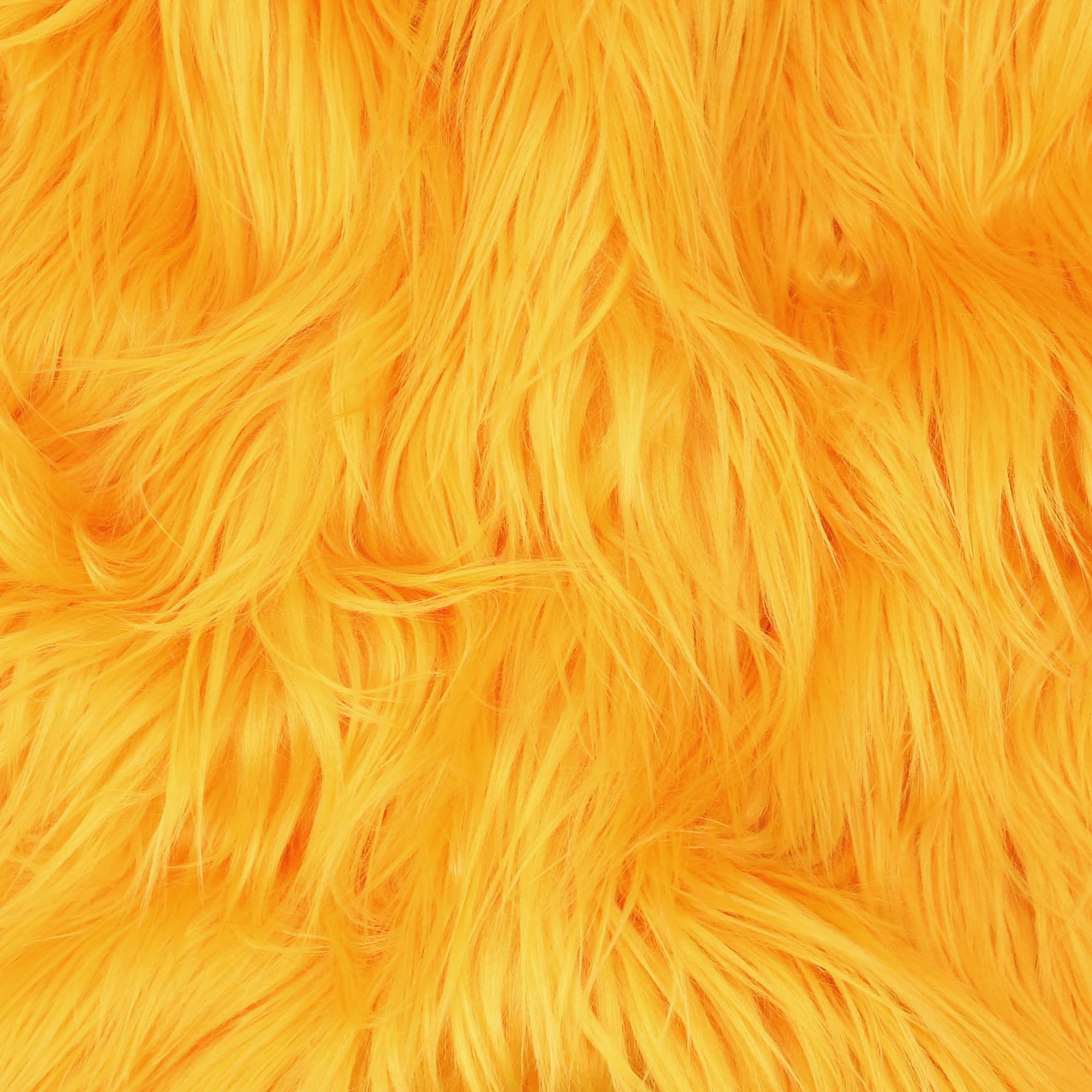 kullaloo Orange Faux Fur Fabric