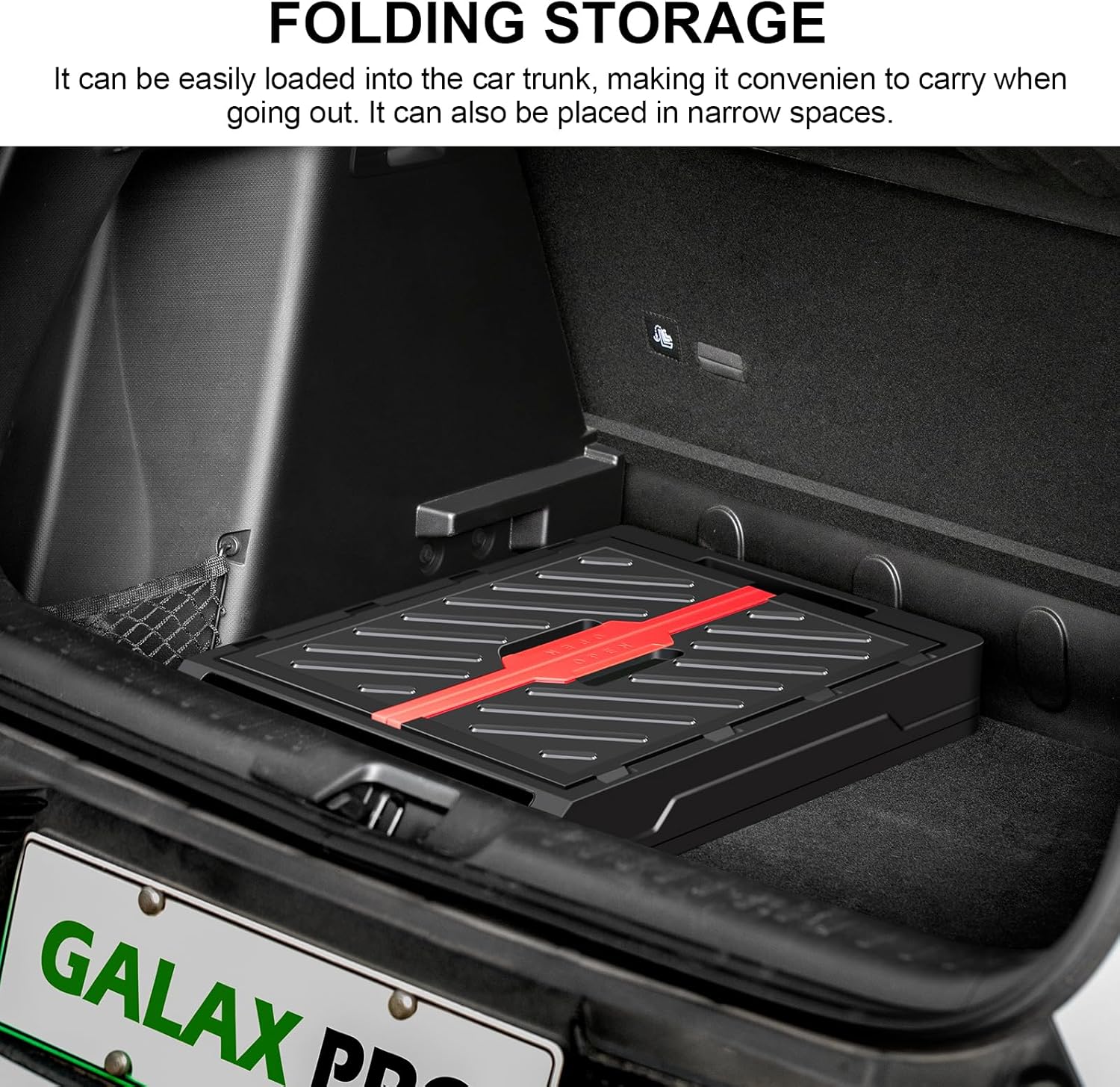 GALAX PRO Foldable Utility Cart, Heavy Duty Collapsible Hand Truck with Wheels for Grocery Shopping, Picnic, Package Delivery, Compact Storage | Sturdy Frame & Easy Fold Design for Home Use