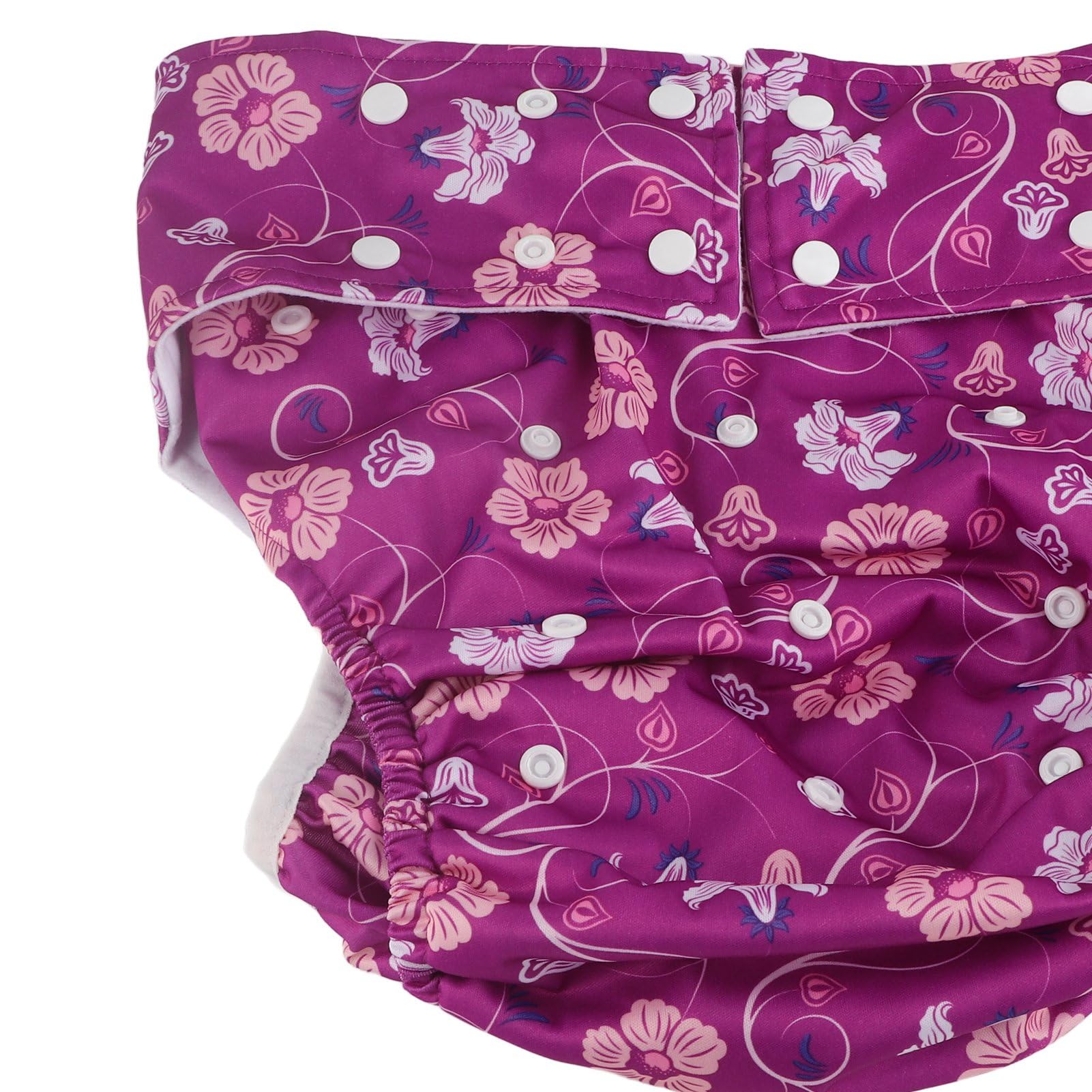 ViaGasaFamido Stoffwindeln für Erwachsene, waschbare Wiederverwendbare einstellbare atmungsaktive Anti-Leckage-Windeln für Erwachsene für ältere Menschen, Wiederverwendbare Stoffwindeln Bequem(H28)