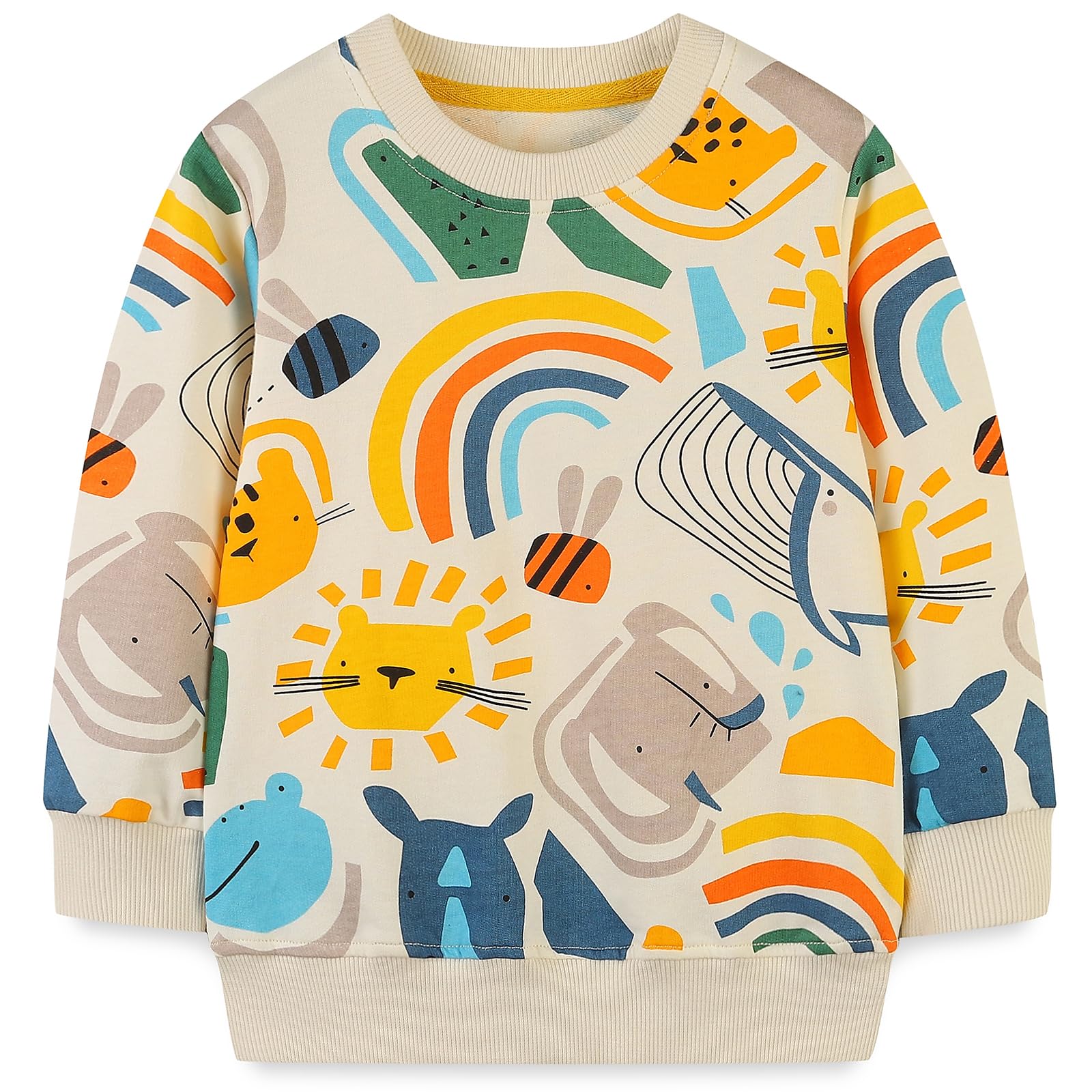 Hongshilian Unisex Kids Cute Cartoon Cotton Sweater Shirt