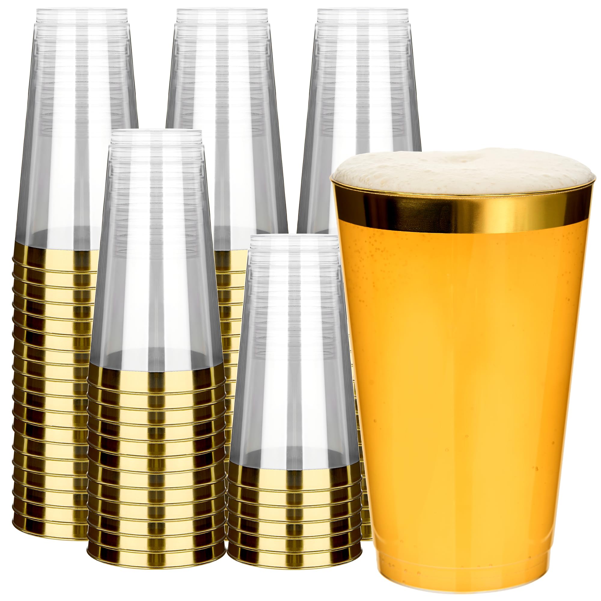 Clear Plastic Cups - 200 Pack for Parties -17