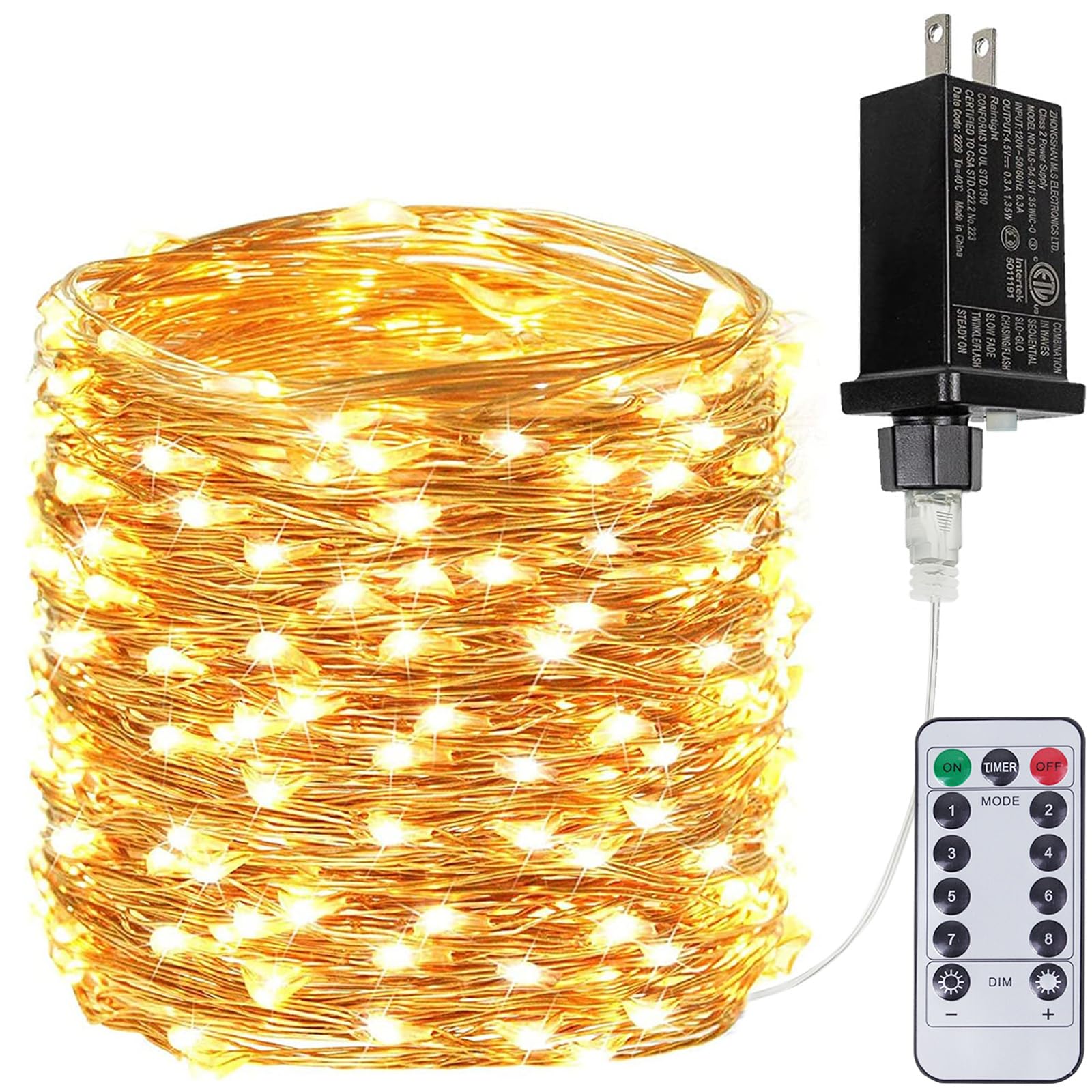 BHCLIGHT 66FT 200 LED Fairy Lights