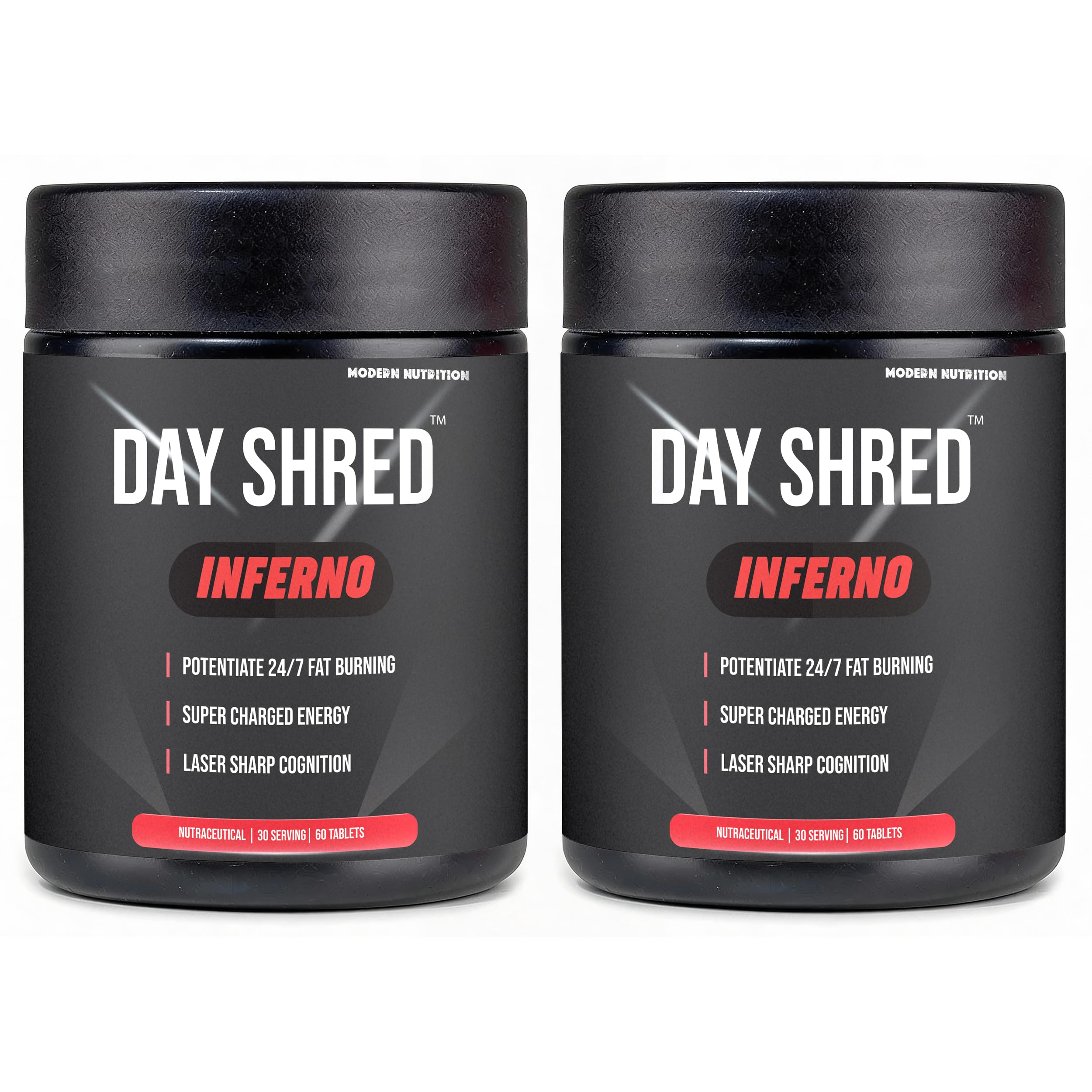 Day Shred Inferno | Advanced Day Time Fat Burner for Men Women | Appetite Suppressant | Powerful Thermogenic | Weight Loss Supplement | Belly Fat Burner | Hydroxycut | Pre Post Workout | 120 Tab-image-28