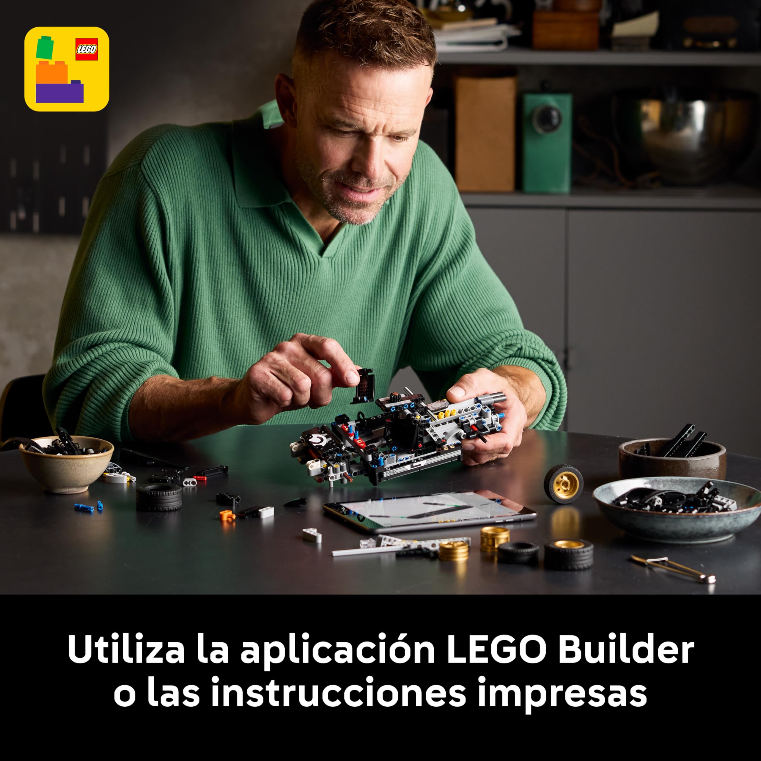 LEGO Technic Coche de Carreras Ford GT40 MKII de 1966 - Maquetas para Construir para Adultos - Coche de Colección con Motor V8 para Montar y Detalles - Regalo para Hombres y Fans del Motor 42223
