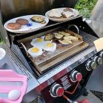Onlyfire Gridle rectangulaire universel en acier inoxydable pour gaz BBQ Des grillades, 23" x 16" Plat Top Grill Assiette pour Petit déjeuner, Burgers Smash & Cuisine en plein air, convient Weber Napoléon Char-Broil