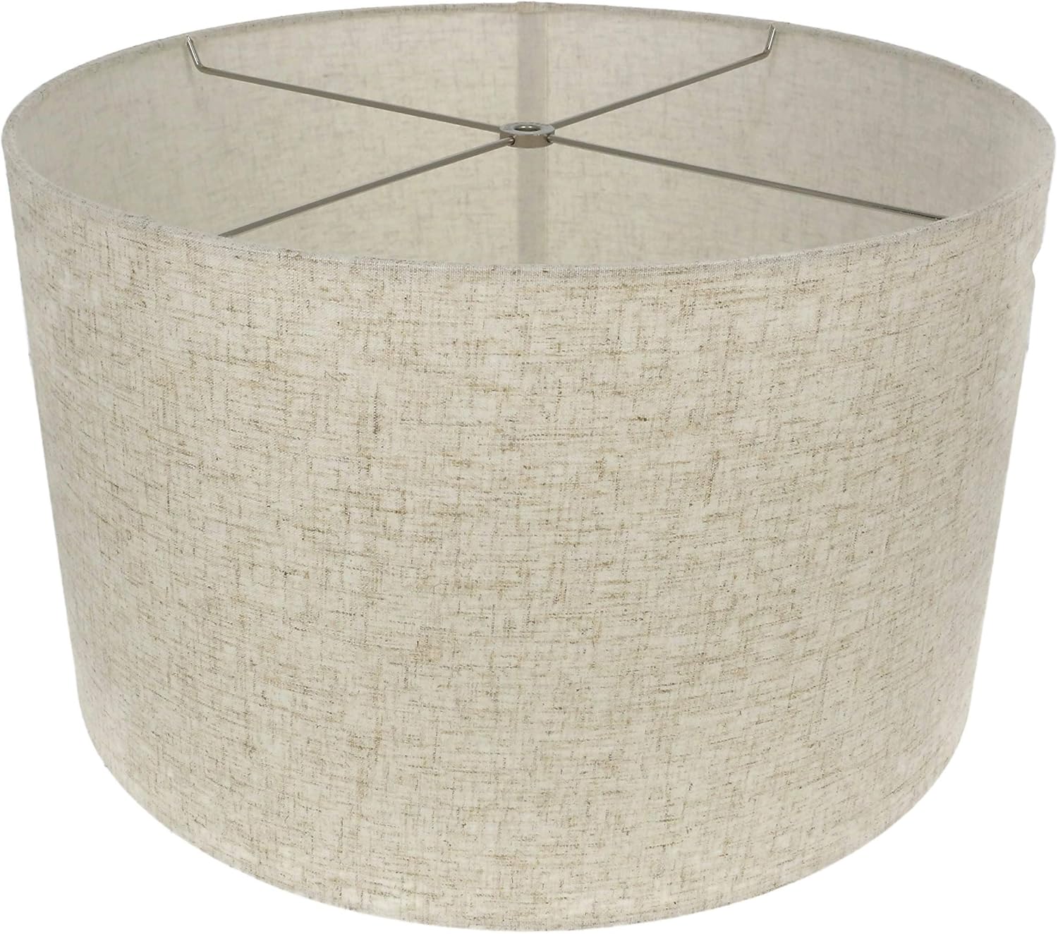 Urbanest Linen Drum Lamp Shade, 18inch by 18inch by 11inch, Cottage