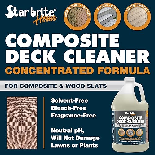 Miniatura 3 de STAR BRITE Limpiador de cubierta compuesto (1 galón) - Fórmula concentrada - Elimina sin esfuerzo la suciedad, la grasa y las manchas - Ideal para