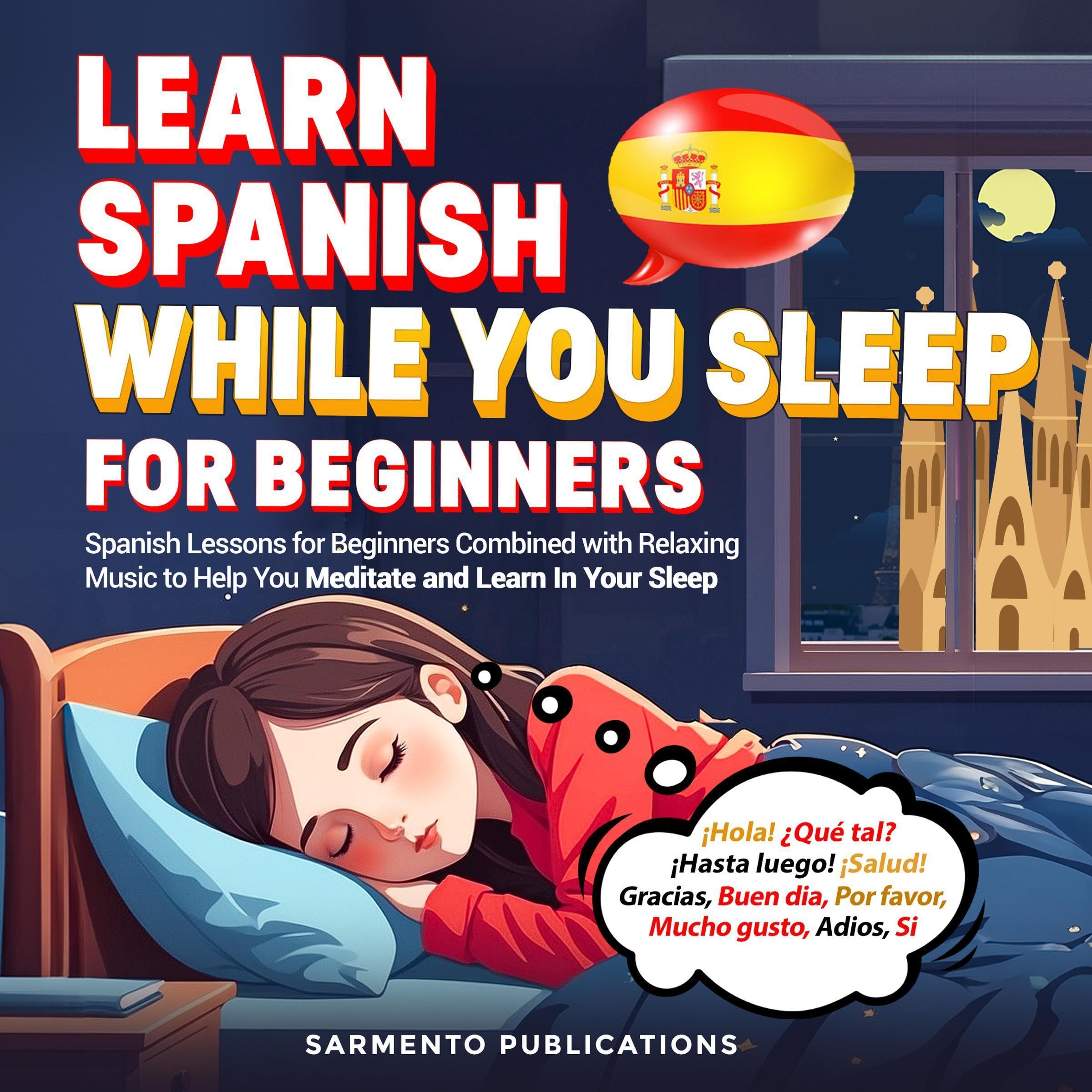Cover art for Learn Spanish While You Sleep for Beginners (Spanish Edition)