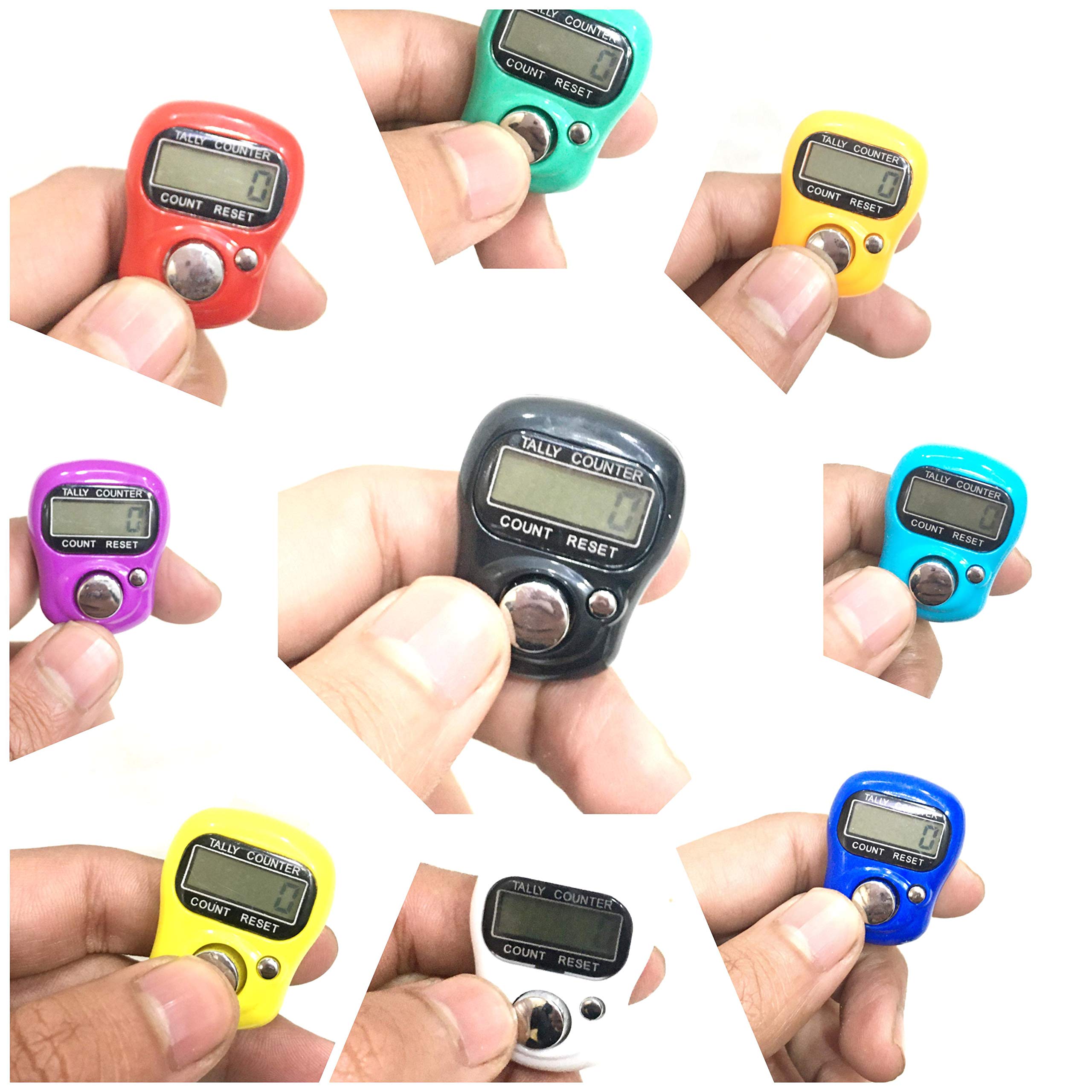 Aim Emporium Electronic Finger Counter, 20-Pack Resettable 5 Digit LCD Electronic Digital Display Finger Hand Tally Counter Counting/Digital Counting Machine/Tasbeeh Counting