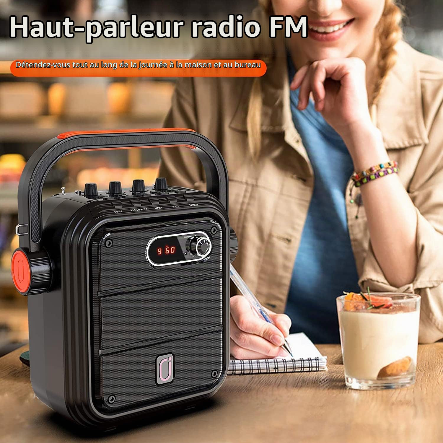 JYX Karaoke Adulte, 80W Puissance Enceinte Karaoké Portable avec 2 Microphones sans Fil, Réglage Basse/Aigu, Autonomie 12h, Bluetooth 5.3, Karaoke Professionnel Compatible TF/USB/AUX/TWS, Couleur