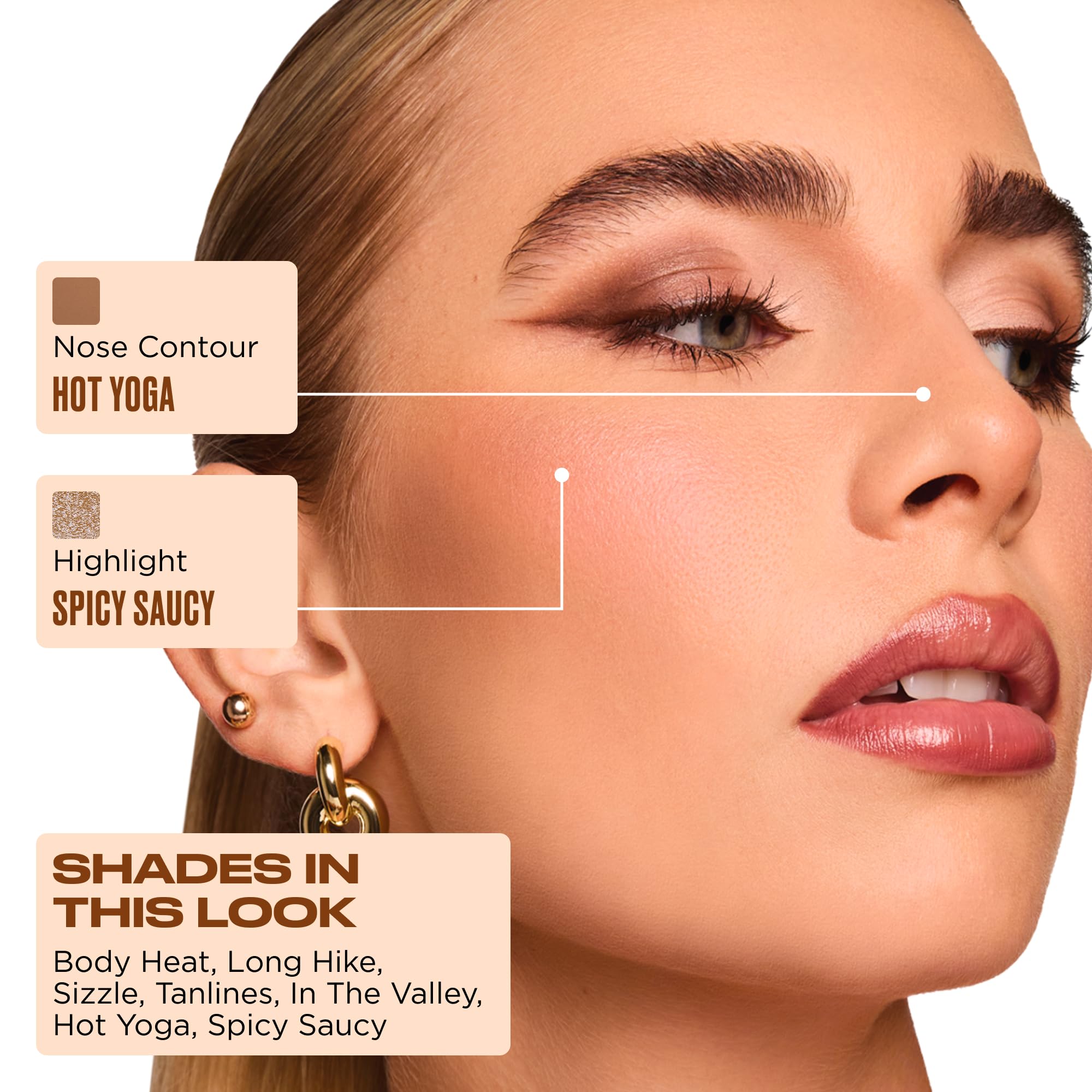Urban Decay, Palette di ombretti a forma di nudo caldo, neutro, 14 tonalità multiuso per look versatili in crema, opaco e finiture luccicanti