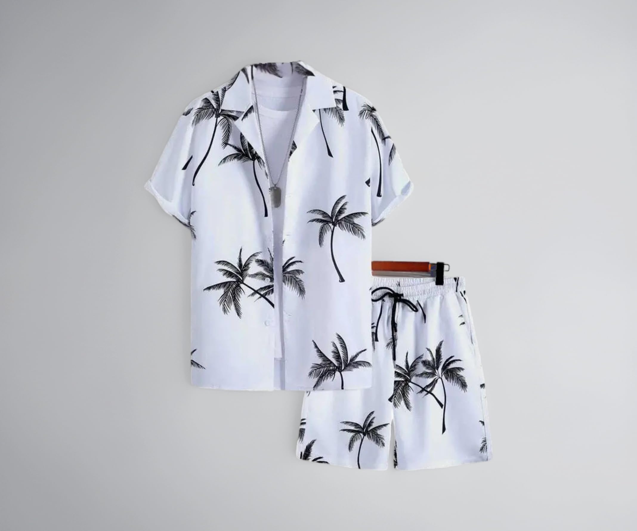 DHRUVI TRENDZ Co Ord Set for Men | Trendy Night Dress for Boys | T-Shirt and Shorts Combo for Lounge | Stylish Summer and Travel Wear | Men's Matching Two-Piece for Vacation