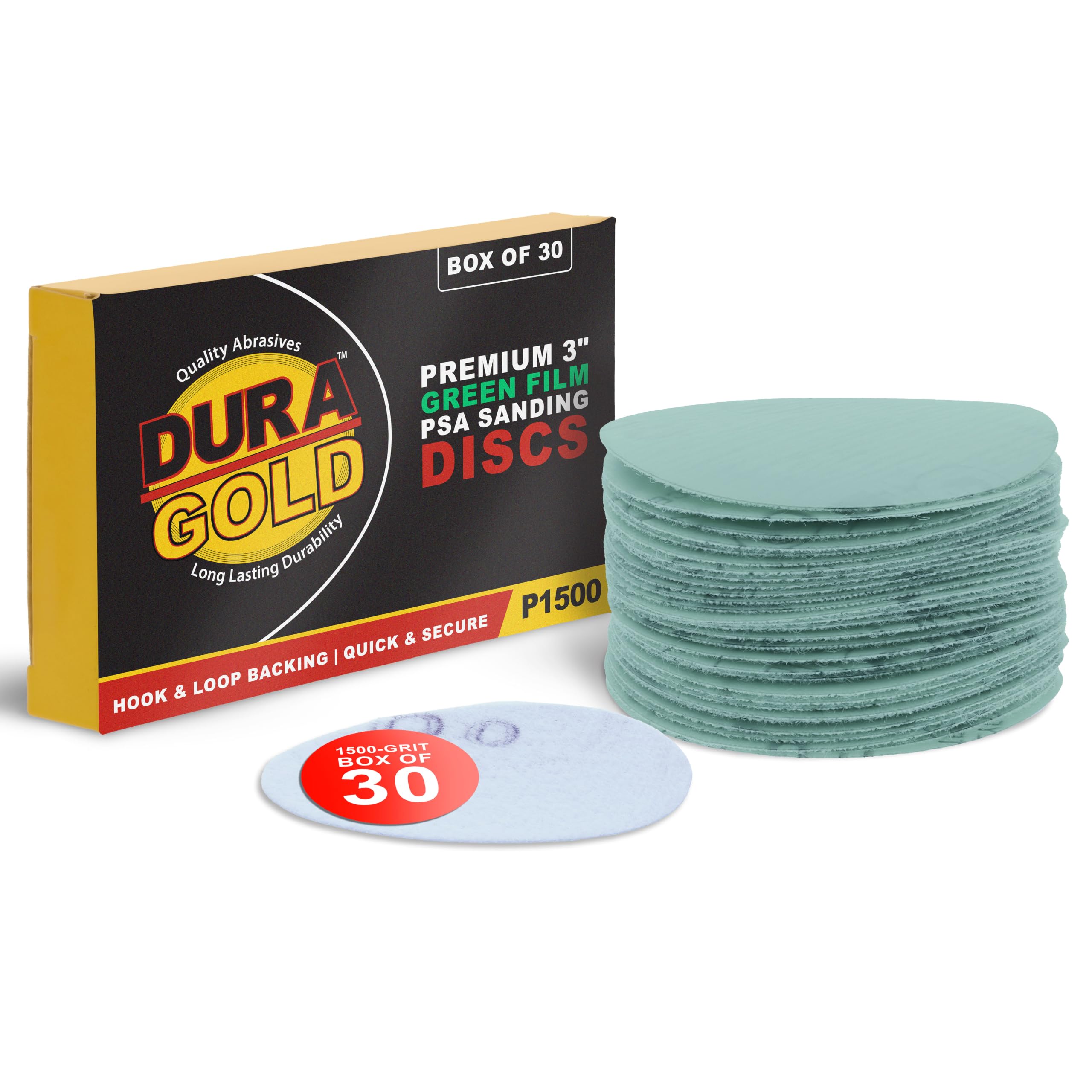 Dura-Gold Sanding Discs - 30 Pack, 120 Grit -17