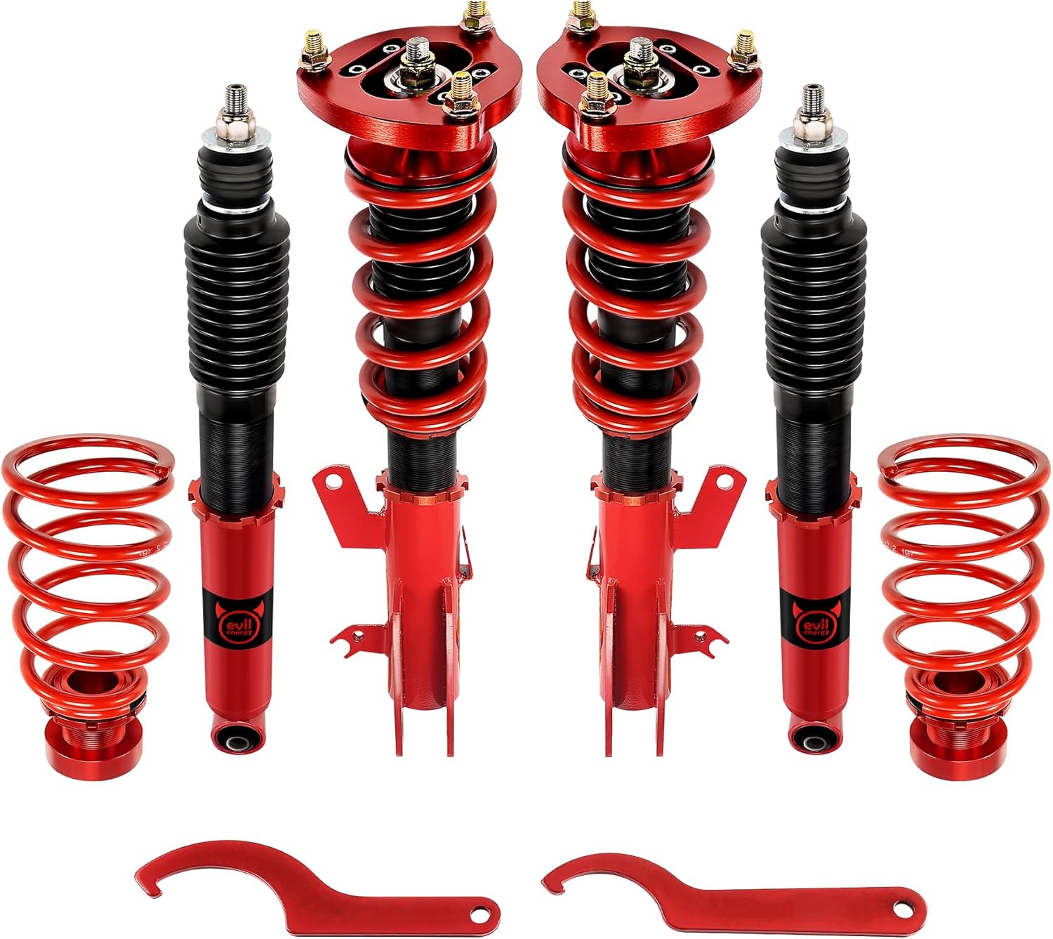 EVIL ENERGY Coilovers Compatible for Honda Civic 2012-2015 FG3/FB2（Excluding 2014-2015 Si model）, for Acura ILX (DE) 2013-2016, Twin-Tube Coilovers Suspension Kit, Height Adjustable Lowering Kit