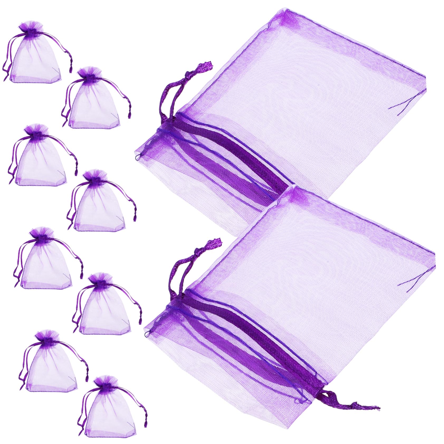 Ciieeo 500 STK Tasche mit Kordelzug Leere Duftbeutel Lila Beutelbeutel Duftsäckchen Lavendelbeutel für Trockenblumen dekoratives Lavendelsäckchen Beutel Leere Beutel Spinnen Violett