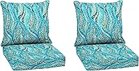 Vista 149 de Arden Selections Juego de cojines profundos para exteriores, 24 x 24 pulgadas, resistente al clima, a prueba de lluvia, resistente a la decoloración