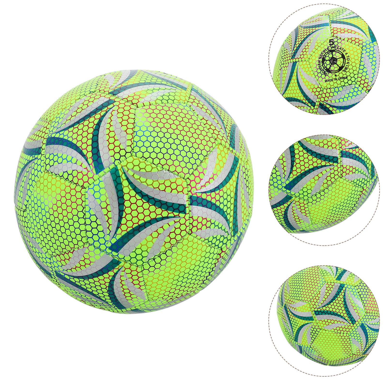 Balón de Fútbol Nocturno Resistente y Duradero Fluorescente para Entrenamiento y Partidos de Adultos y Jóvenes Seguro y Adaptable para Uso Diurno y Nocturno