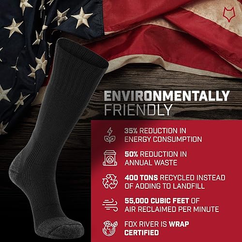 Miniatura 6 de FoxRiver Men's Wick Dry Maximum Medium-Weight Military Mid-Calf Socks