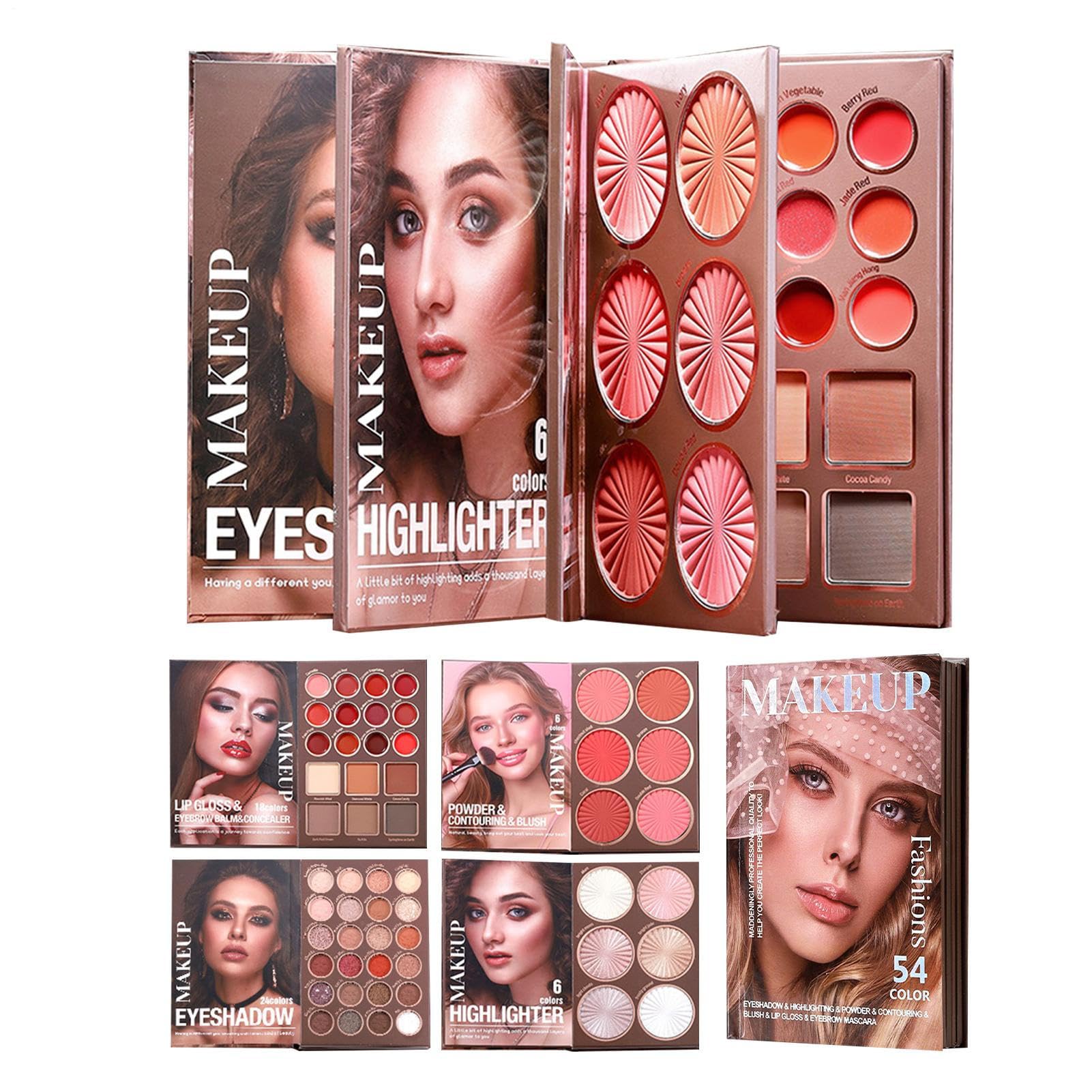 Palette Ombretti Di Bellezza Per Il Trucco Da Viaggio | Palette Trucco Compatta Pratica da Viaggio per Donne Ragazze e Adulti Adatto a Casa Appuntamenti Pendolari e Performance sul