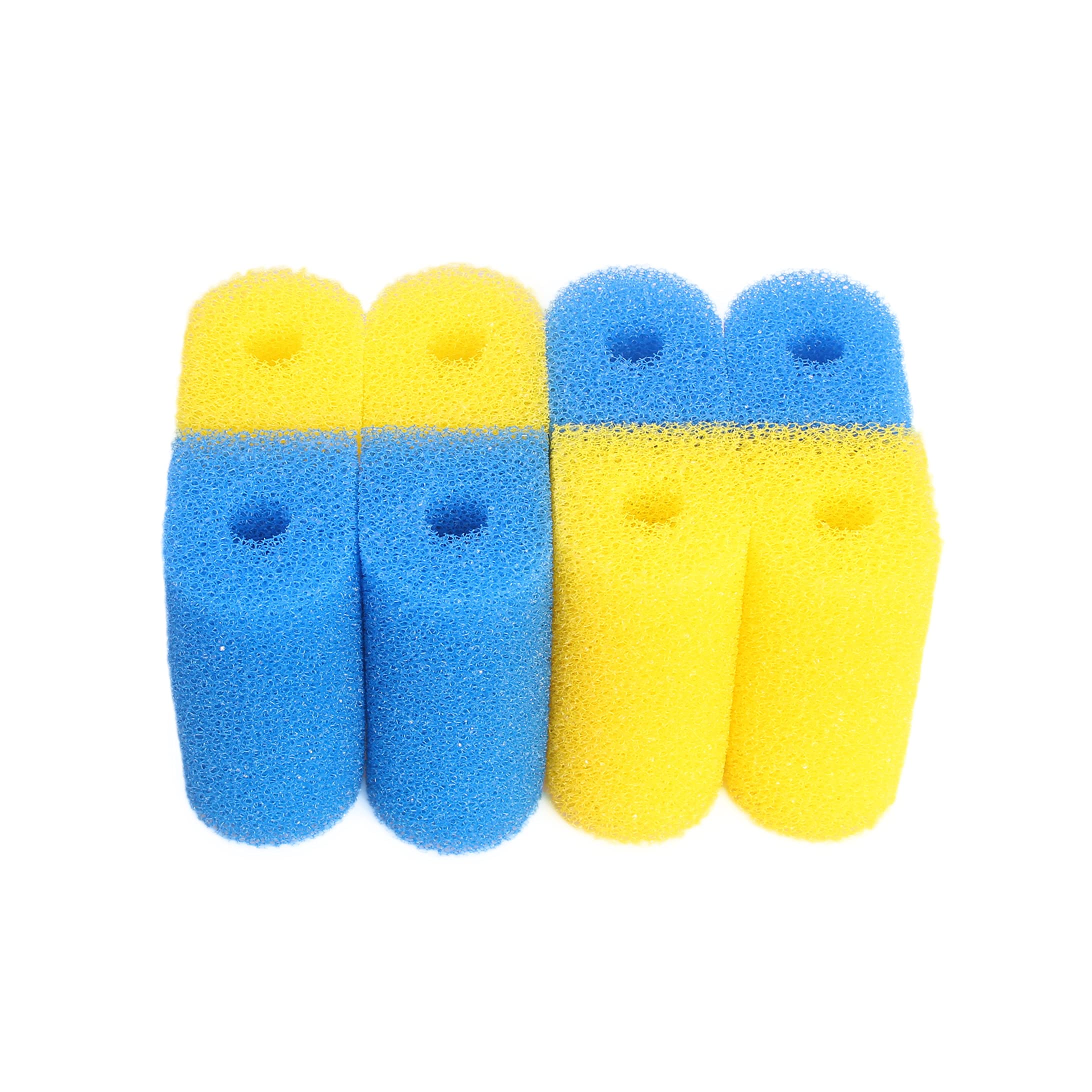 INGVIEE Compatible Filter Foam Sponge Set Fit for Hidom AP-1200F AP-1350F AP-1600F AP-2000F (4x Yellow, 4x Blue)