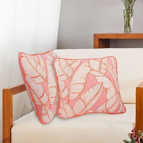 Sunshine Outdoor Almohadas impermeables para exteriores, para patio, tienda de campaña, balcón, sofá, 16 x 16 pulgadas, paquete de 2