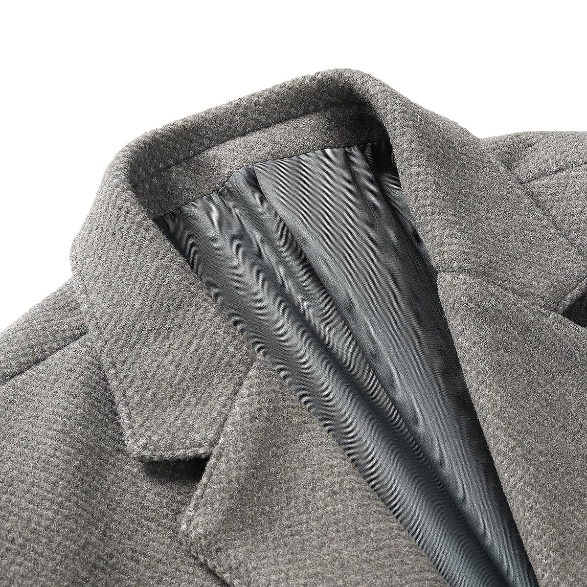 YOUTHUP Sakko Herren Wolle Jacke 2 Knöpfe Slim Fit Sportlich Anzugjacke Winter Tweed Blazer