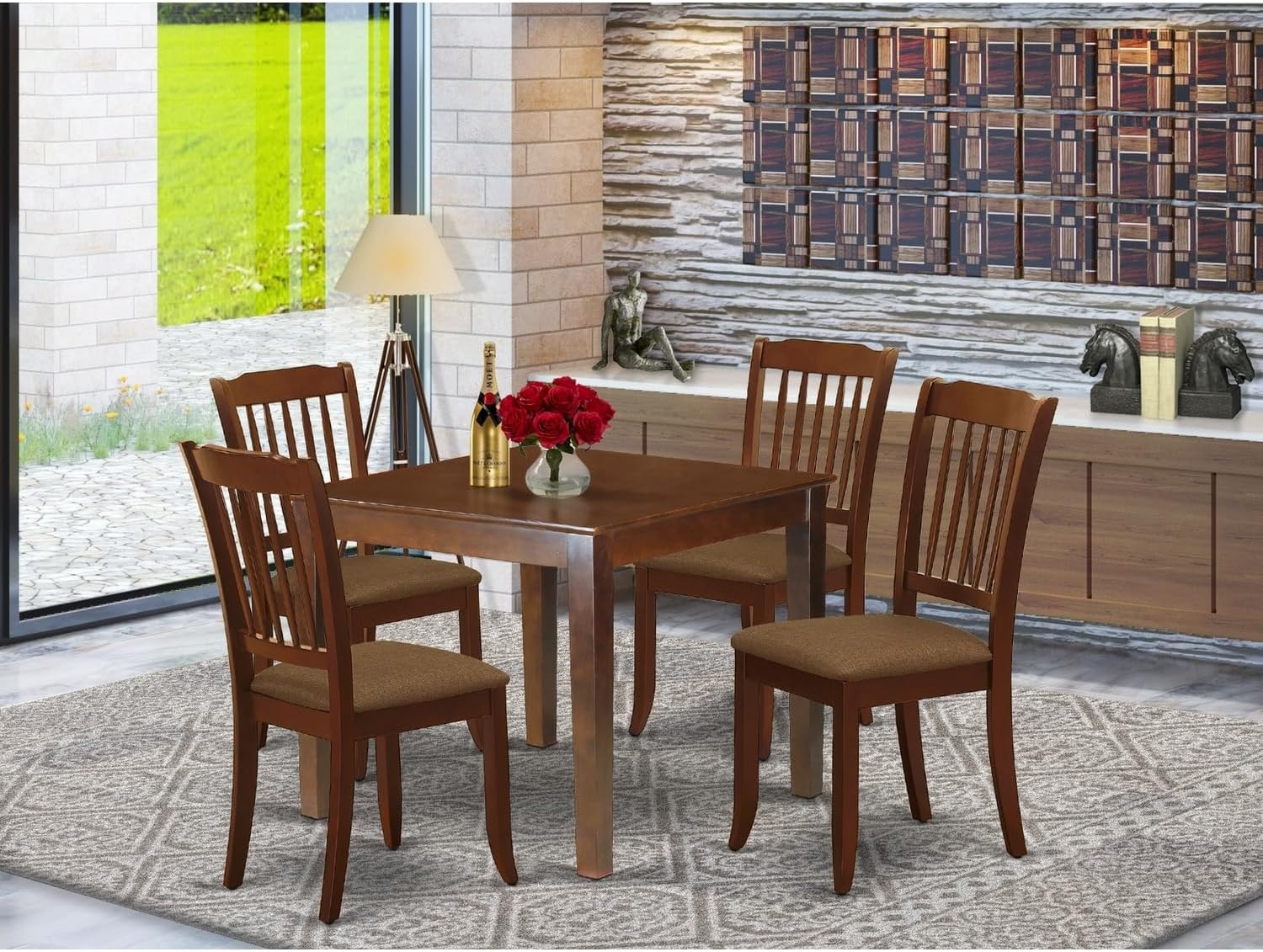 Amazon.com - HomeStock Retro Renaissance 5Pc Dining Set Includes A ...