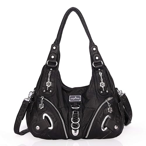 Angelkiss Purses and Handbags Hobo Shoulder Bags Top-Handle Totes Crossbody Purses for Women