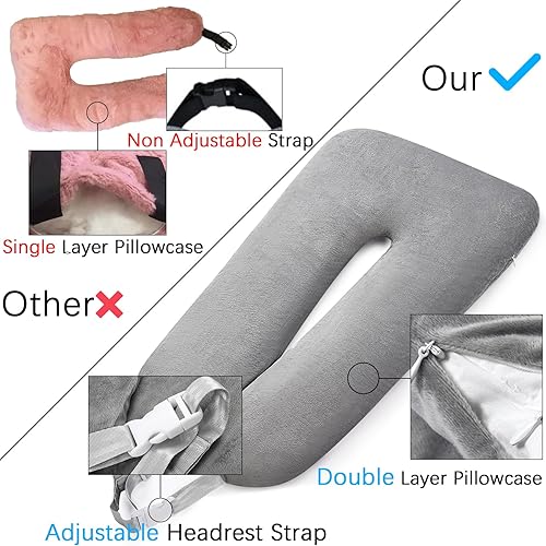 Miniatura 2 de Almohada de viaje para niños, almohada de automóvil para niños, almohada de automóvil para niños, almohadas cómodas para viajes largos o viajes por