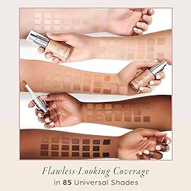 PR MINERALS 4-in-1 Love Your Selfie Longwear Foundation & Concealer, Full Coverage Liquid Foundation, Hydrating Formula, Cruelty Free