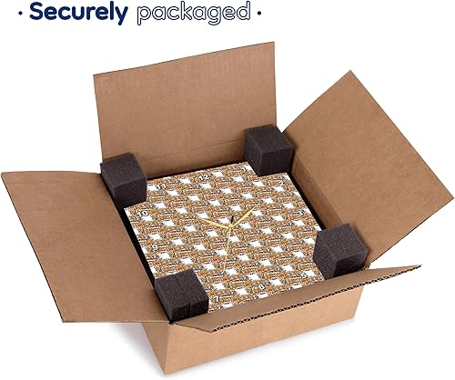 Miniatura 7 de 3dRose, Vintage Style Merry Christmas Holiday Repeat Pattern, 10x10 Wall Clock