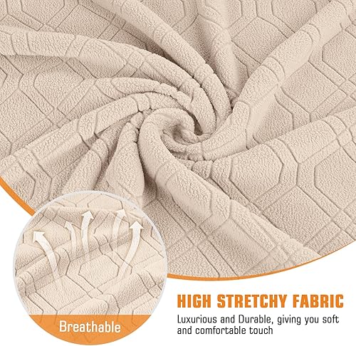 Vista 96 de VANSOFY Funda para silla reclinable, 3 piezas, fundas elásticas para silla reclinable, funda suave para silla reclinable, protector de muebles