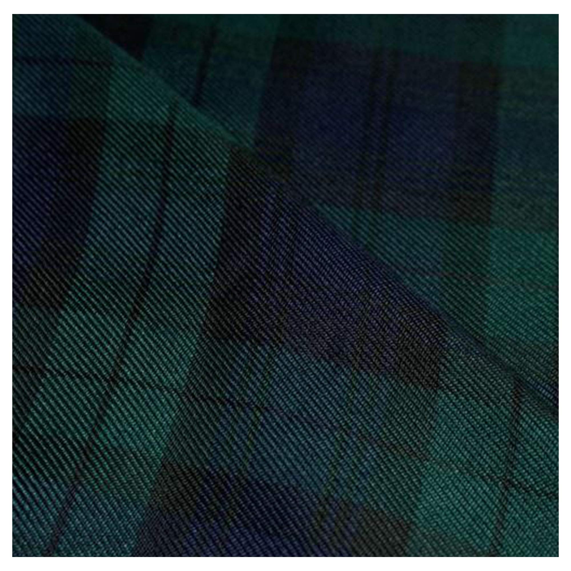 FABRICS KING ONLINE Scottish Fashion Tartan Plaid Check Polyviscose Woven Fabric, Craft & Dress 58" | 145cm Wide | Decoration, Kilt, Skirt, Bridal Material | Sold by The Metre (BLACKWATCH)