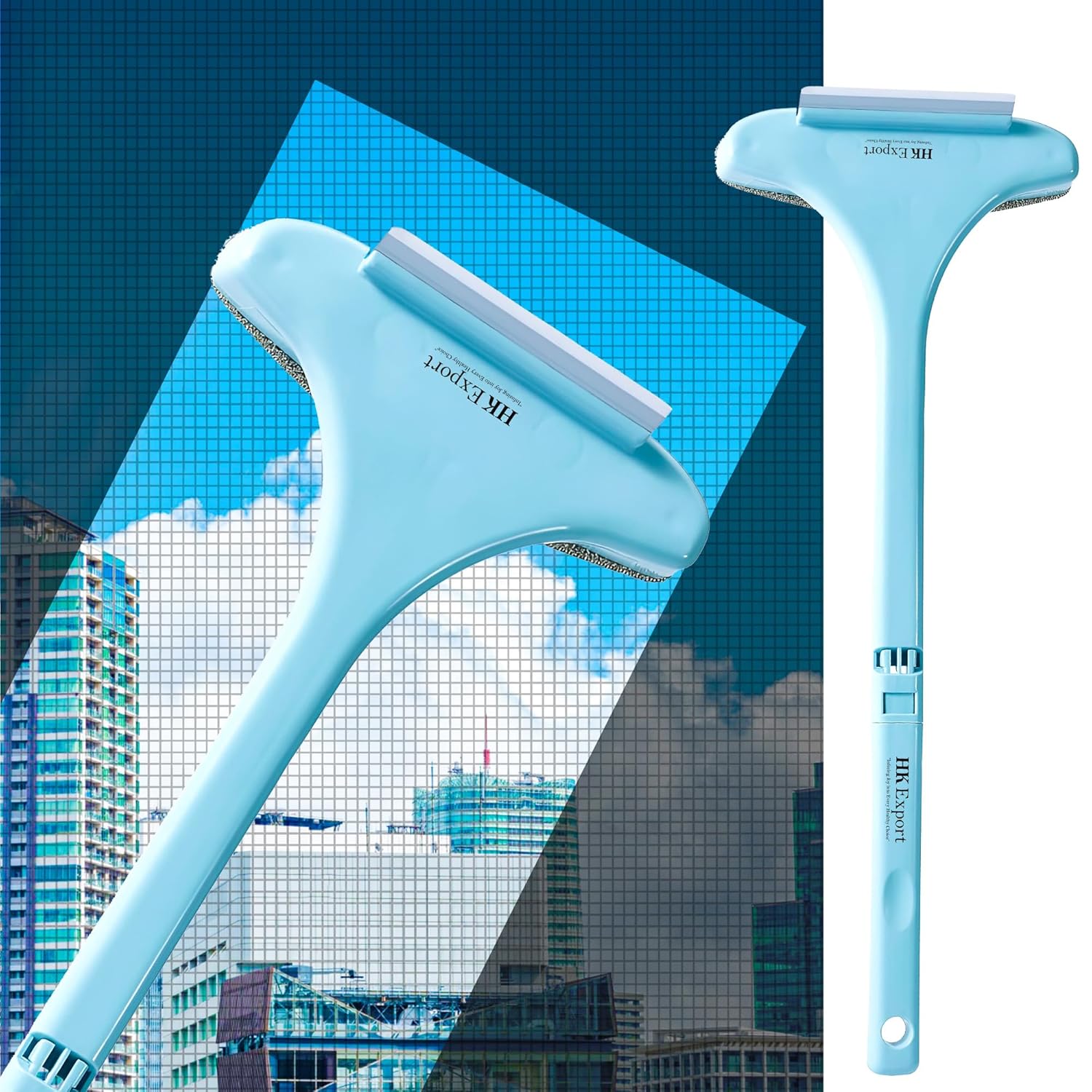 Hkexport Multifunctional Window Cleaning Brush 2 1 Extended Handle Glass Cleaner with Aries Cleaning Brush and Wiper Wiper Double-Shed Window Cleaner Pack of 1 (Big Size) Hkexport Multifunctional Window Cleaning Brush 2 1 Extended Handle Glass Cleaner with Aries Cleaning Brush and Wiper Wiper Double-Shed Window Cleaner Pack of 1 (Big Size)
