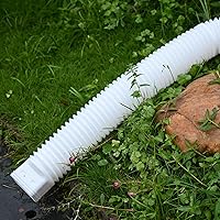 Vista 3 de Paquete de 2 extensiones para bajantes de canaletas de lluvia, extensor y desviador de bajante de drenaje, extensiones flexibles para bajantes que