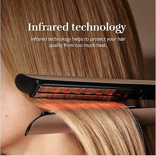 Miniatura 5 de Silk'n Plancha profesional 2 en 1 para mujer, plancha plana de titanio con tecnología infrarroja e iones para cabello sin encrespamiento y sin daños