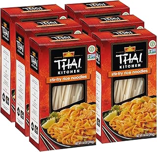 Thai Kitchen Gluten Free Stir Fry Rice Noodles, 14 oz (Pack of 6)
