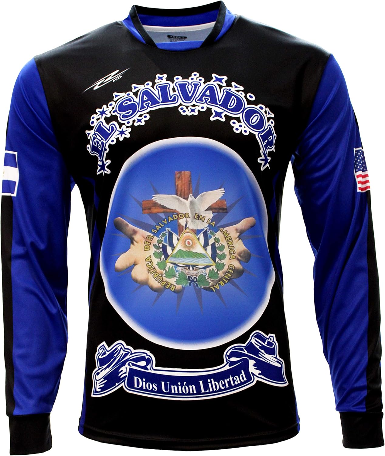 Men's Jersey El Salvador and USA Arza Design Long Sleeve