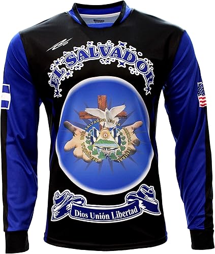 Jersey Hombre El Salvador y USA Arza Design Manga Larga