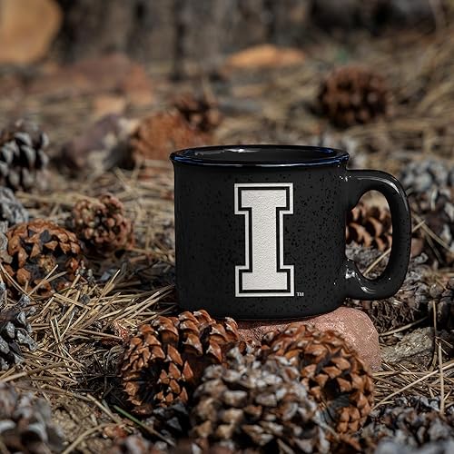 Miniatura 395 de Rico Industries NCAA Utah Utes - Taza de café personalizada de 12 onzas con logotipo grabado con láser profundo, taza de cerámica para acampar con