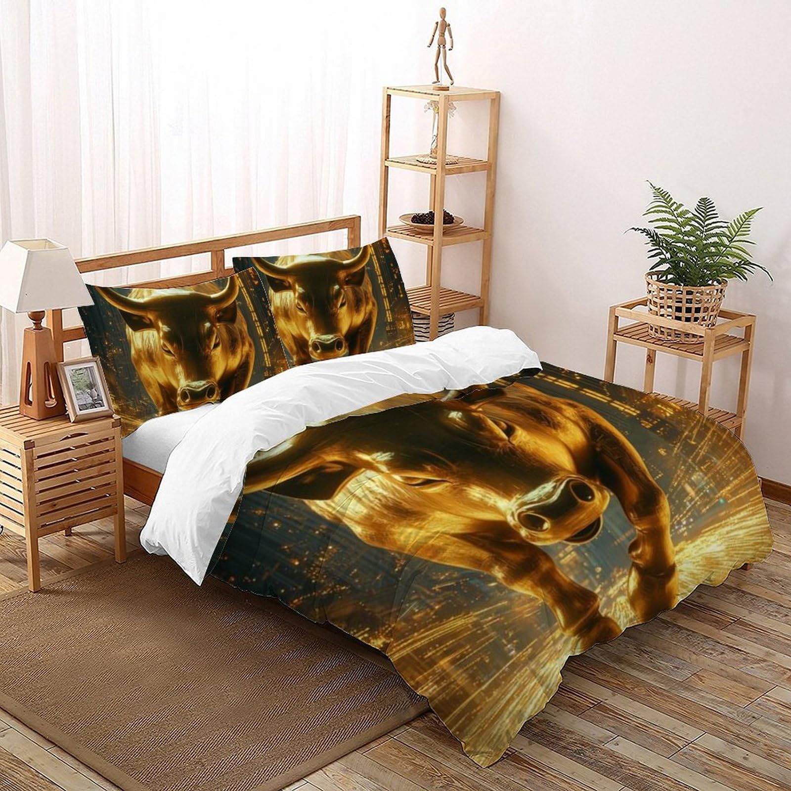 Housse de couette King Animaux Land microfibre 220x240cm