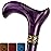 Asterom Walking Cane - Handmade, Ergonomic, Cane for Women - Wooden Walking Sticks for Seniors Women, Cool, Unique, Wood (Purple, 32 Inches)