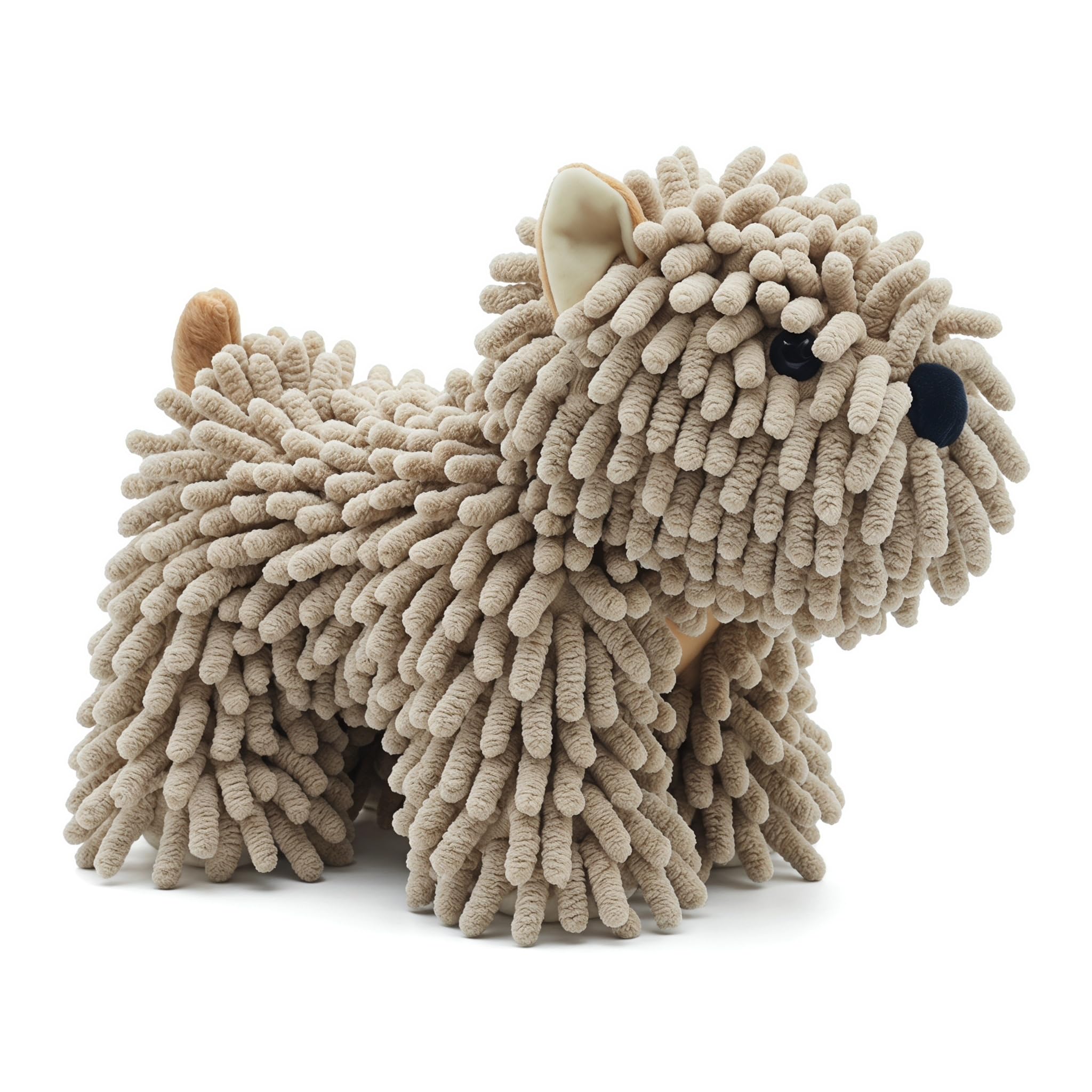 Chenille Hand Towel, Fuzzy Puppy Ball Hand Towels Cute Cartoon Dog Shaped Chenille Hand Towels Soft Highly Absorbent Quick Drying Microfiber Hand Towel for Bathroom Sink Countertop Gift for Dog Lovers