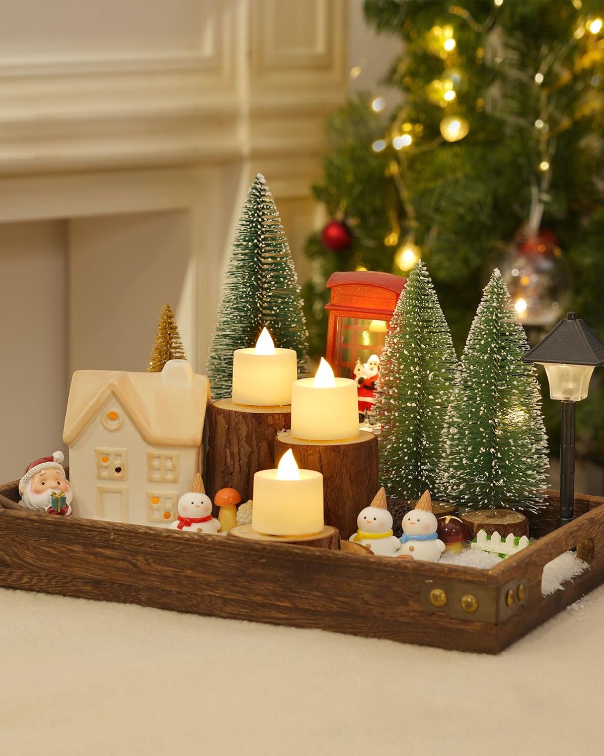 Amagic 12/24/50/100/150 Pack LED Tea Lights, Flameless Votive Candles, Battery Operated Tealights Candles for Halloween, Christmas, Home Decor, Wedding, Theme Party, Festival(12 Pack, Warm White) - Image 3