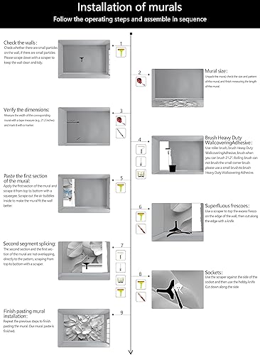 Miniatura 7 de Papel tapiz floral gris 3D en relieve en blanco y negro con flores de peonía y mariposas para sala de estar y dormitorio (no es de pelar y pegar)