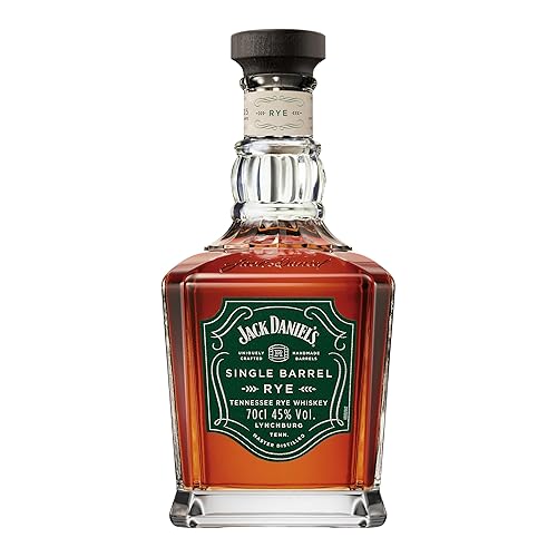 Jack Daniel’s Single Barrel Rye 70cl -Whiskey speziato invecchiato in botti di rovere, 70% segale. 45% vol.