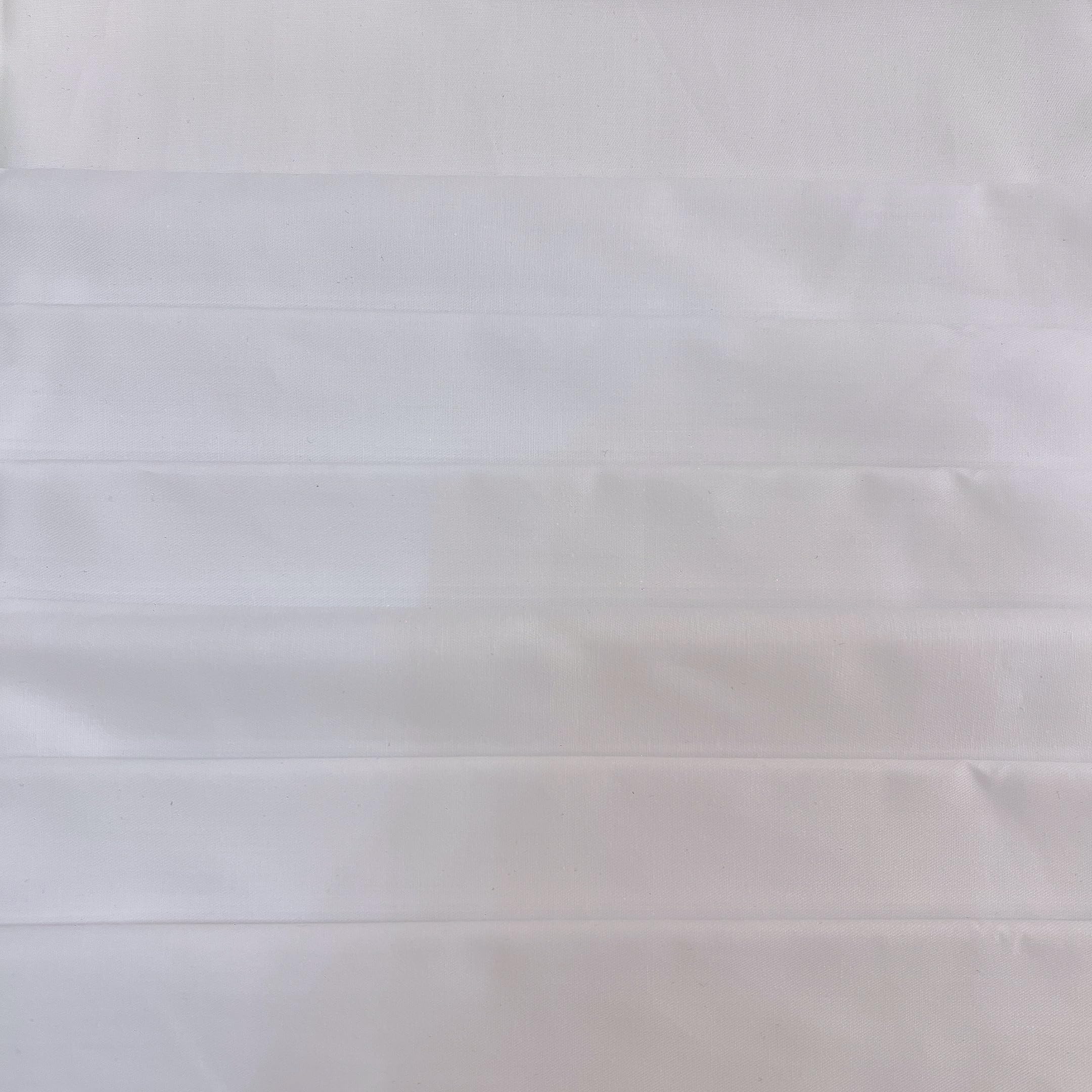 7Pcs 20" x 20" Cotton Fabric DIY Making Supplies Quilting Patchwork Fabric Fat Quarter Bundles DIY for Quilting Cotton Patchwork Cushions (White, 20"