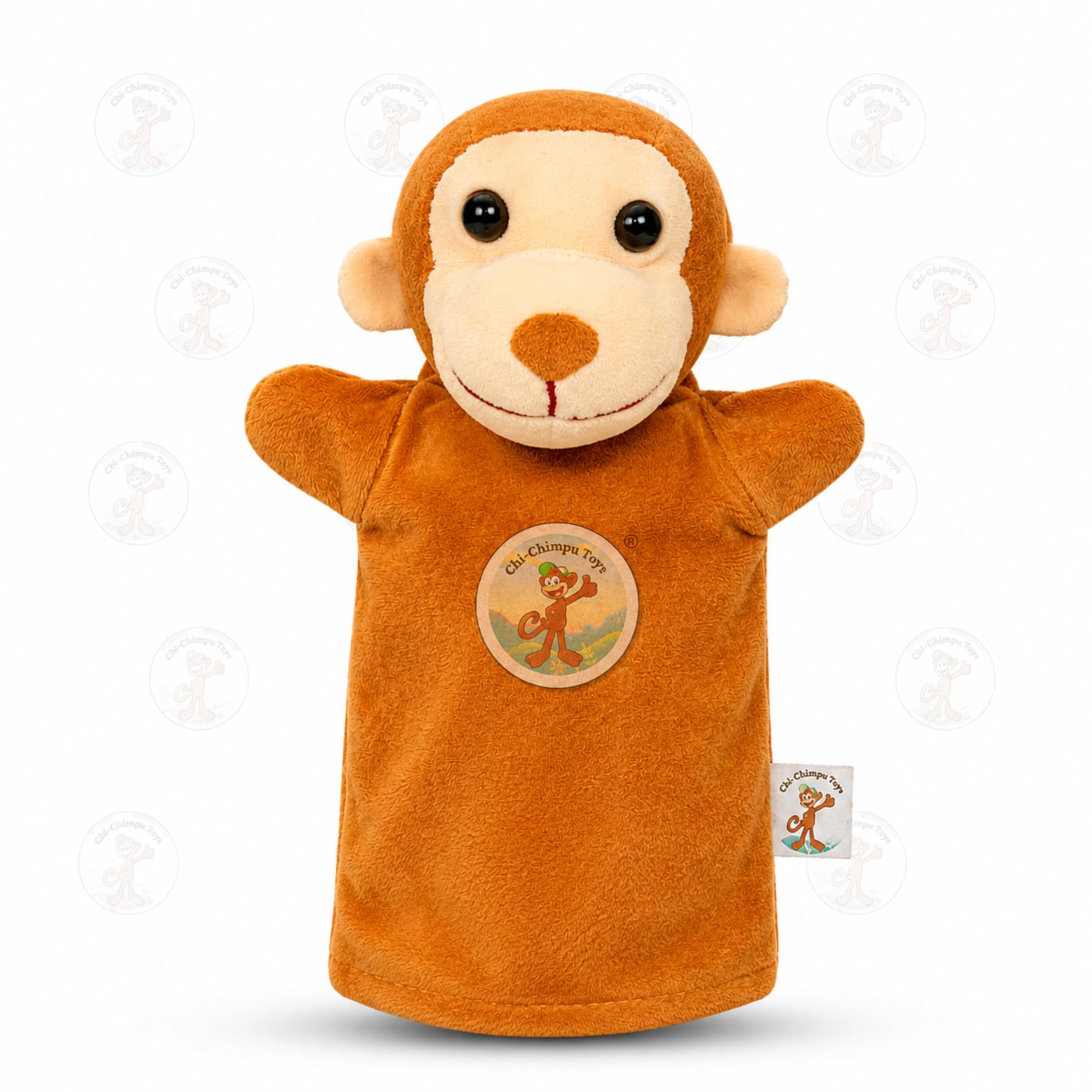 Monkey Hand Puppet for Kids | Soft Plush Animal Puppet | Storytelling, Role Play, Preschool Learning Toy | Interactive Educational Puppet for Boys & Girls-picture-24